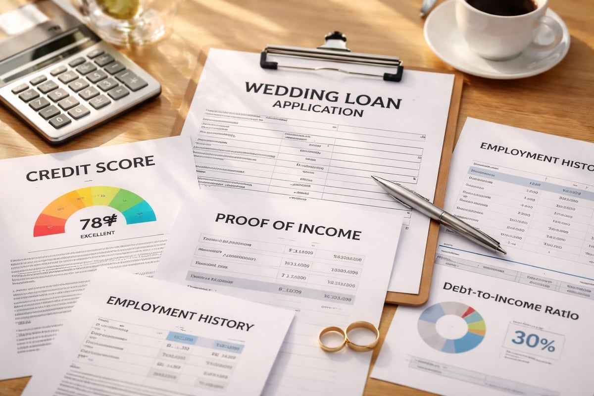 Wedding loan qualification factors