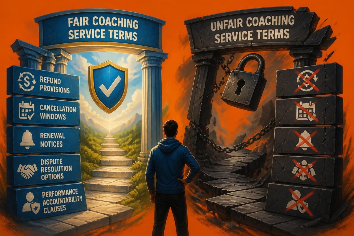 Fair vs unfair service terms