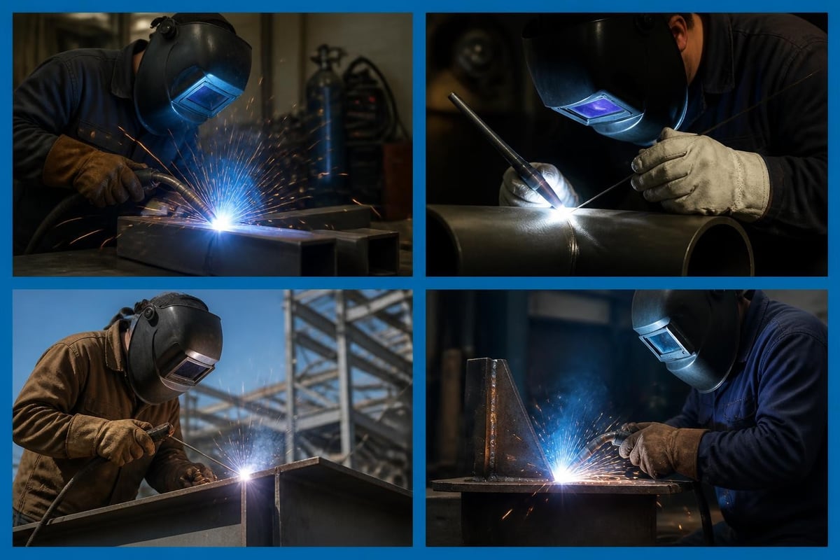 Common welding processes comparison