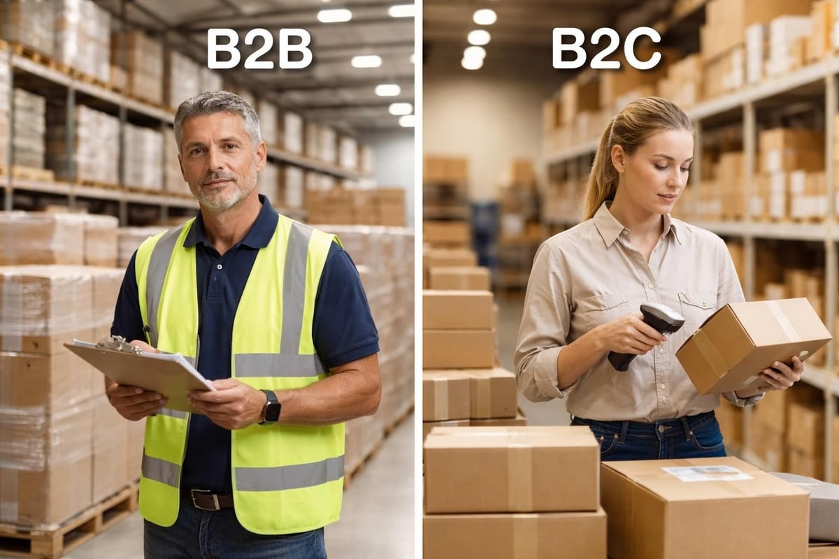 B2B versus B2C fulfillment