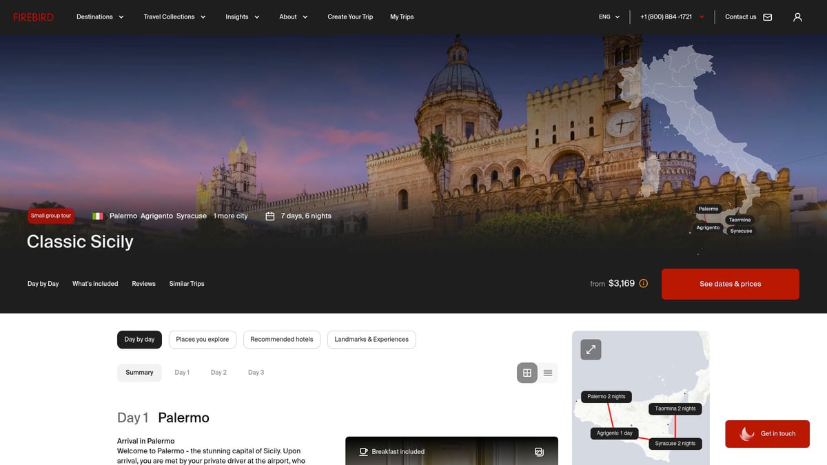 7 Best All Inclusive Italy Packages for 2026 Travelers - 4. Firebird Tours: Classic Sicily Small Group Tour