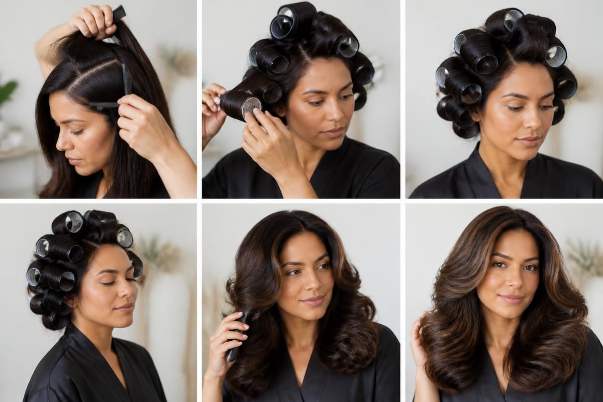 Hot roller setting stages