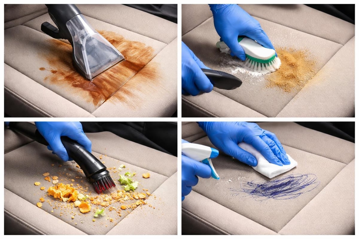 Common car seat stains