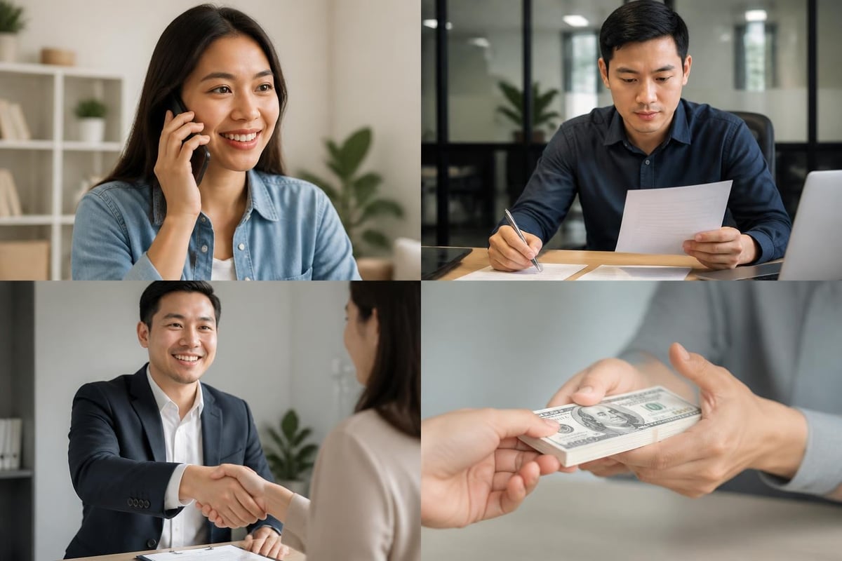 Loan application steps
