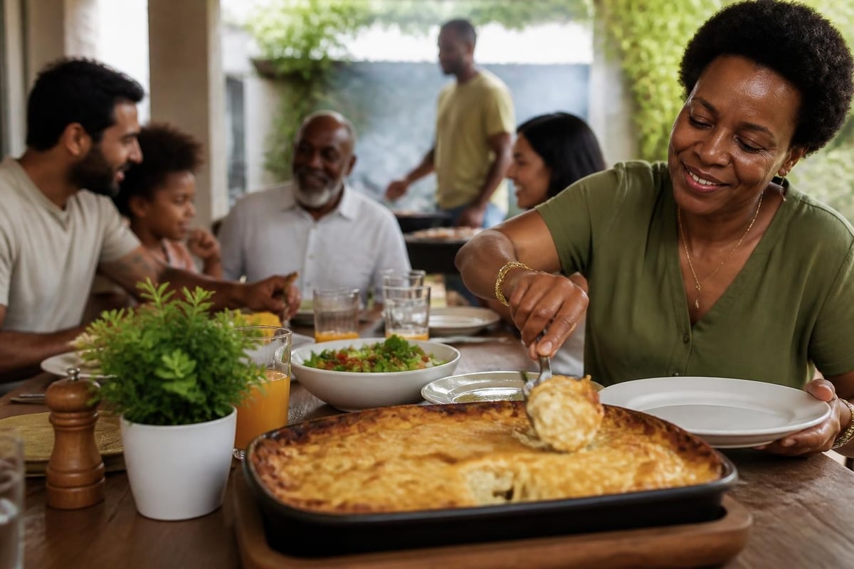 South African potato bake at family gatherings