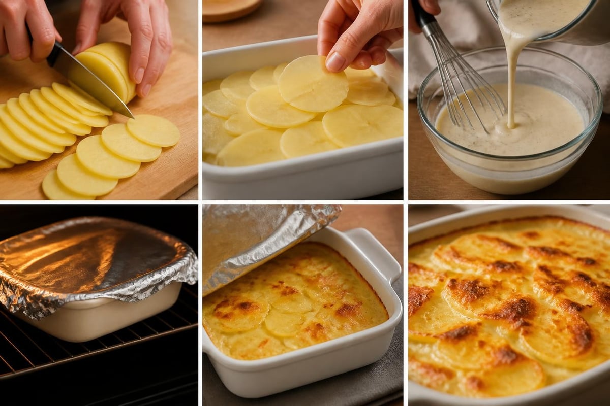 Potato bake preparation steps