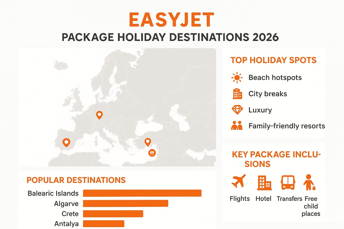 Top EasyJet Package Holiday Destinations for 2026