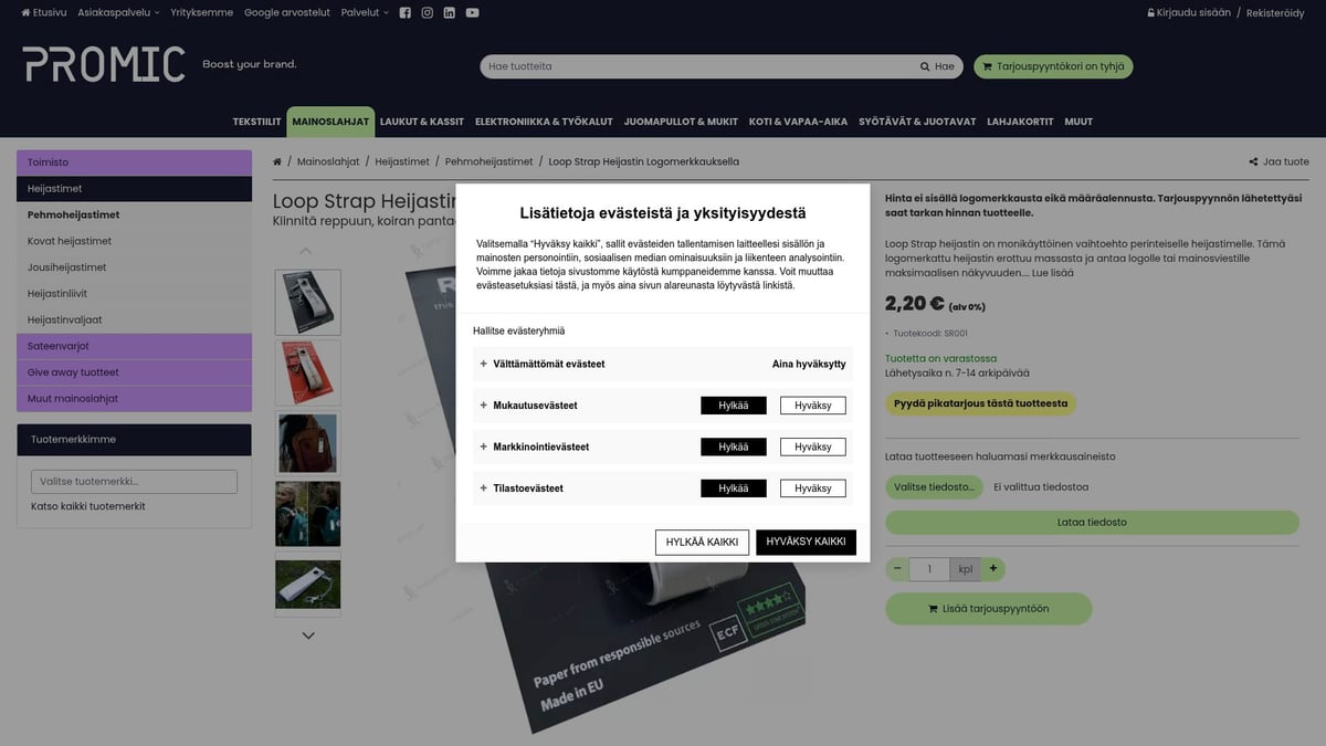 7 Parasta Mainos ja Liikelahjat Ideaa Yrityksille 2025 - Loop Strap Heijastin Logomerkkauksella