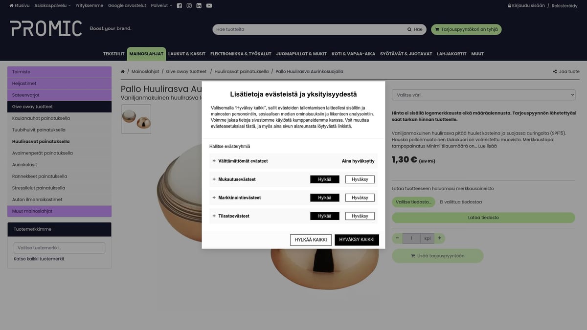 7 Parasta Mainos ja Liikelahjat Ideaa Yrityksille 2025 - Pallo Huulirasva Aurinkosuojalla