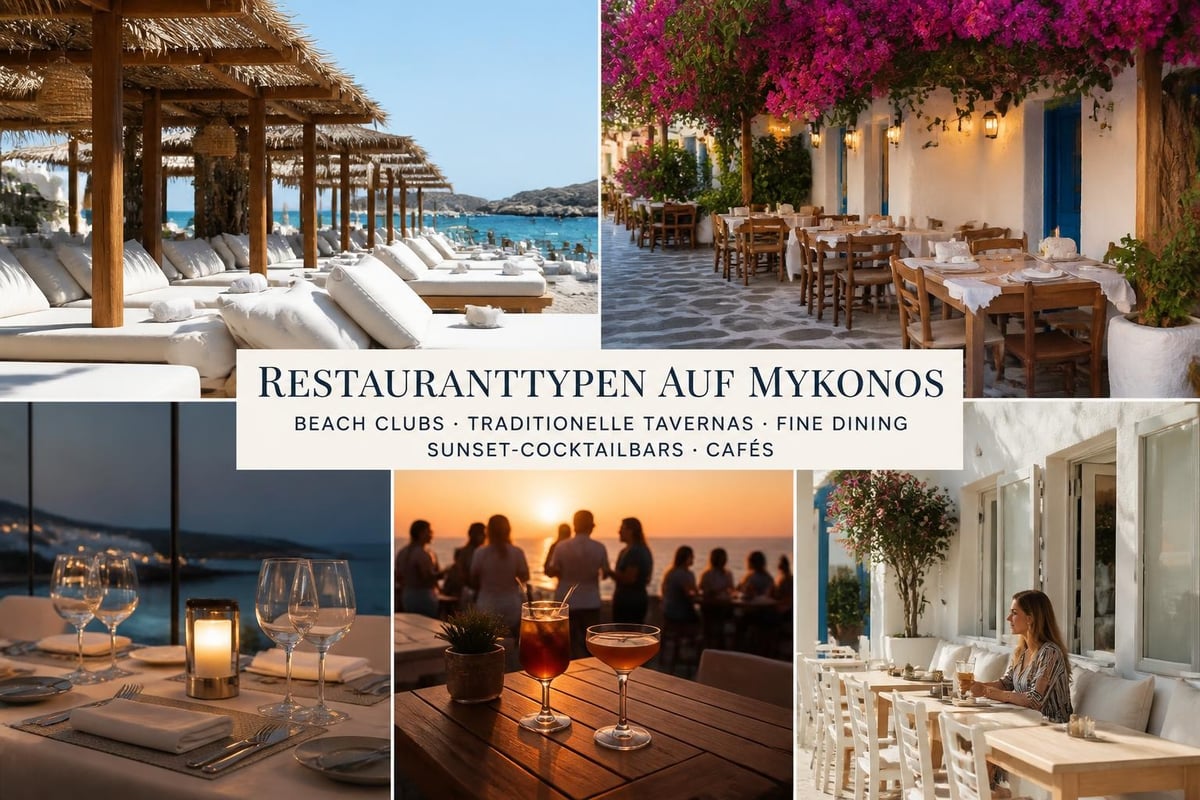 Mykonos dining categories