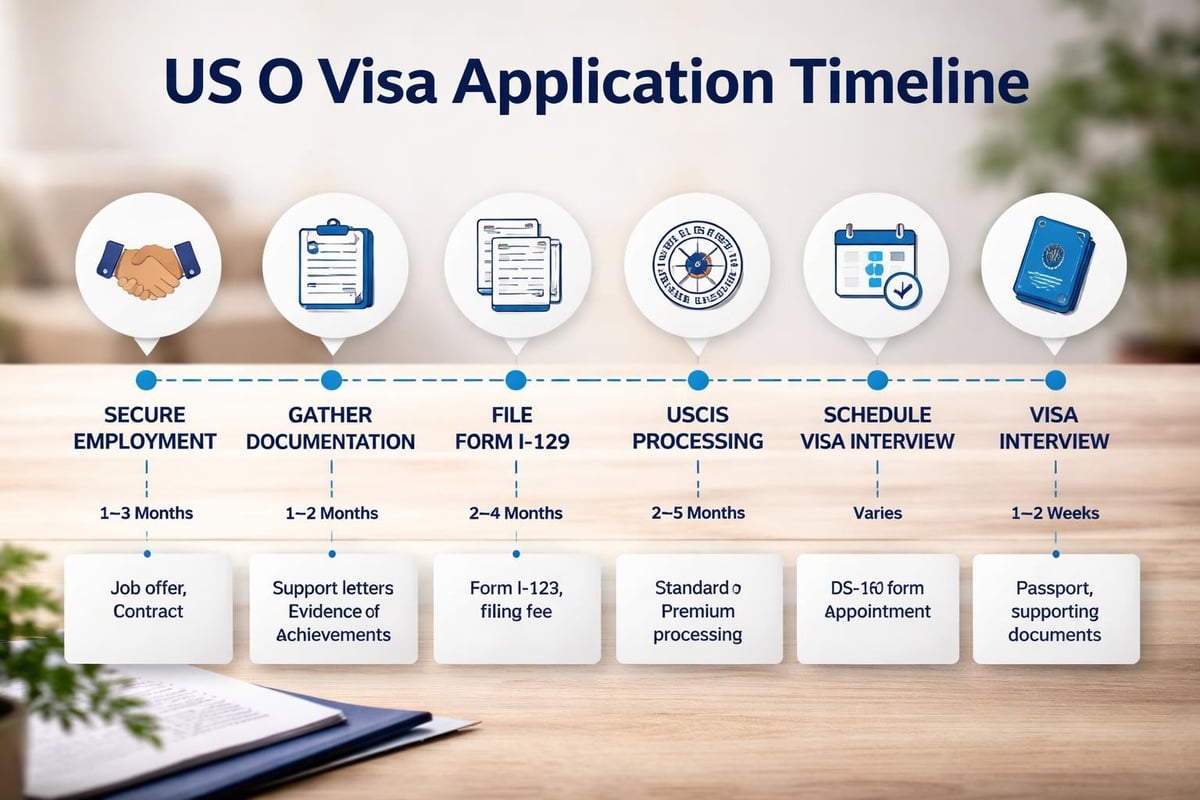 O visa application timeline