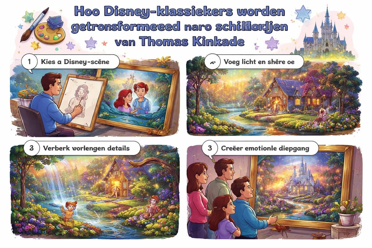 Thomas Kinkade Disney kunstwerken