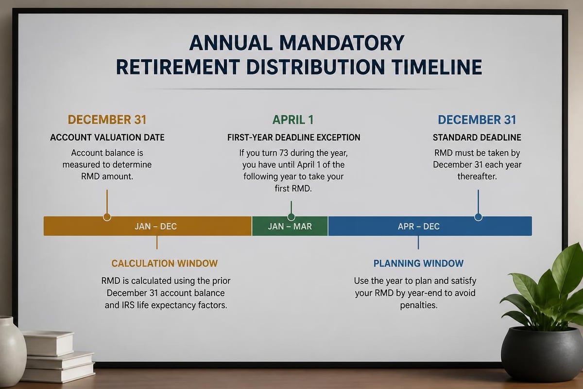 Distribution deadline calendar
