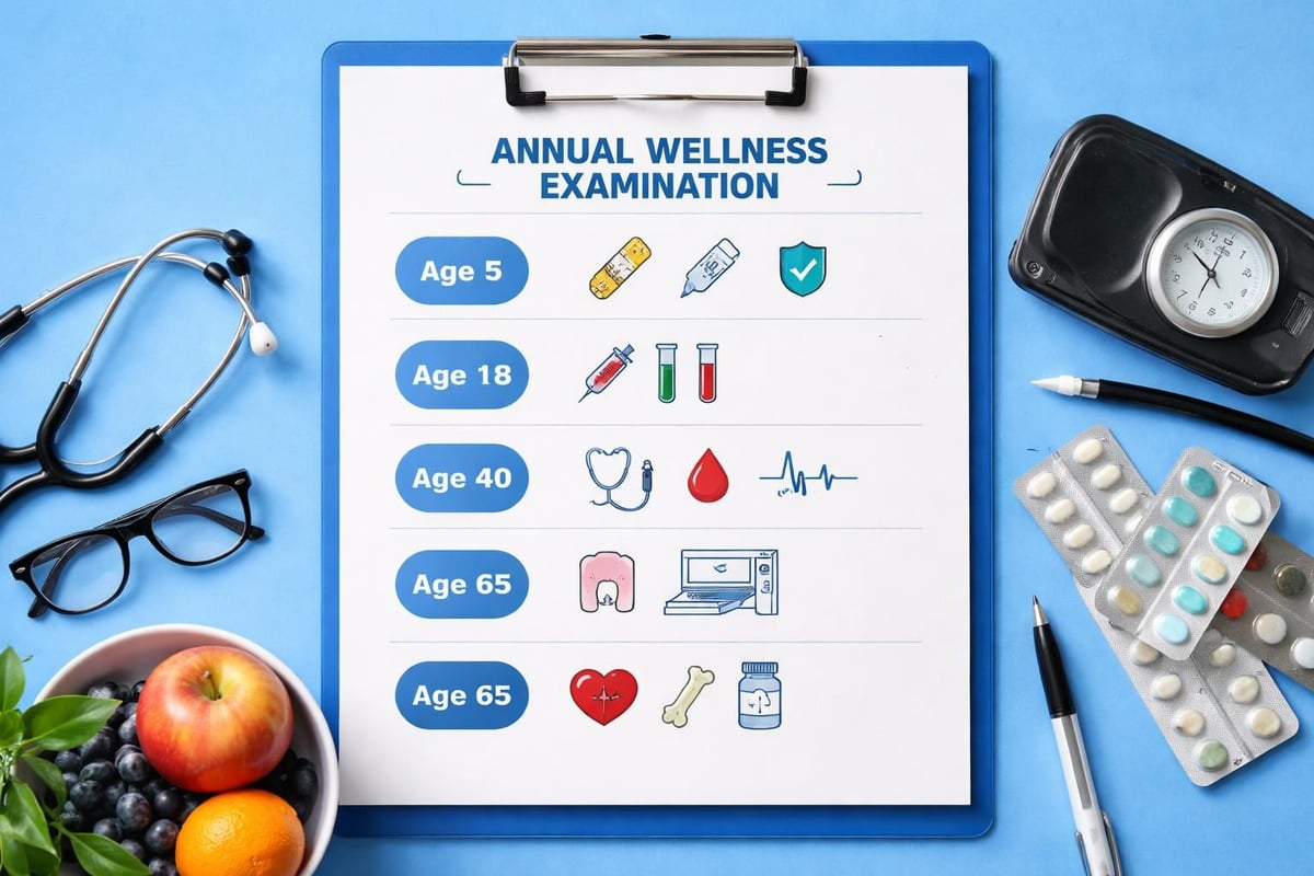 Preventive care timeline