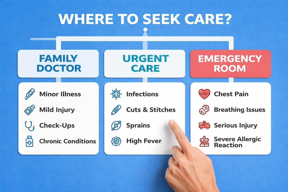 Care decision flowchart