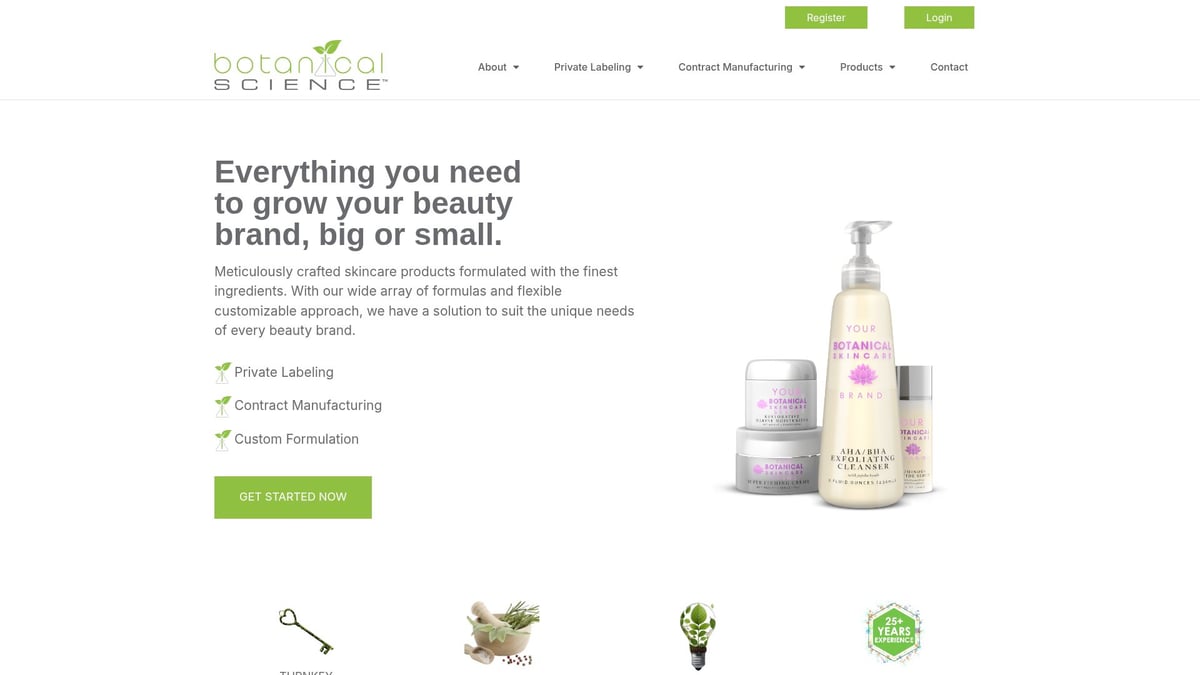 Top 7 Cosmetic Contract Manufacturers for 2025 Brands - Botanical Science