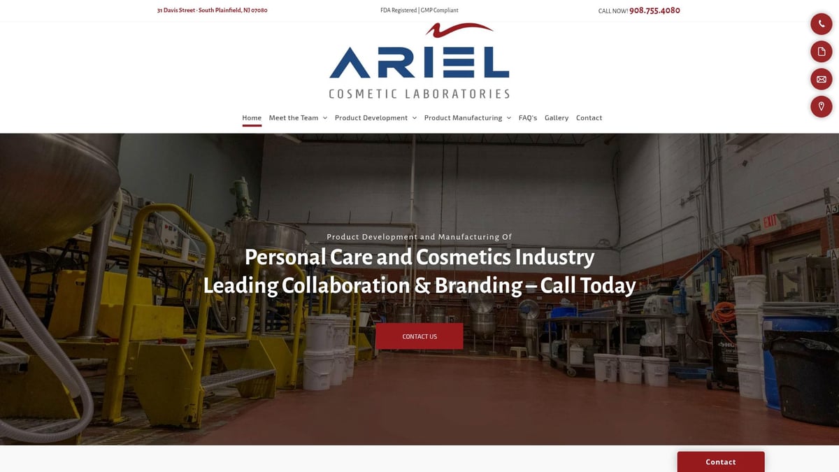 Top 7 Cosmetic Contract Manufacturers for 2025 Brands - Ariel Cosmetic Laboratories