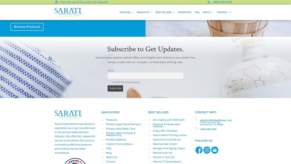 Top 7 Cosmetic Contract Manufacturers for 2025 Brands - Sarati Private Label