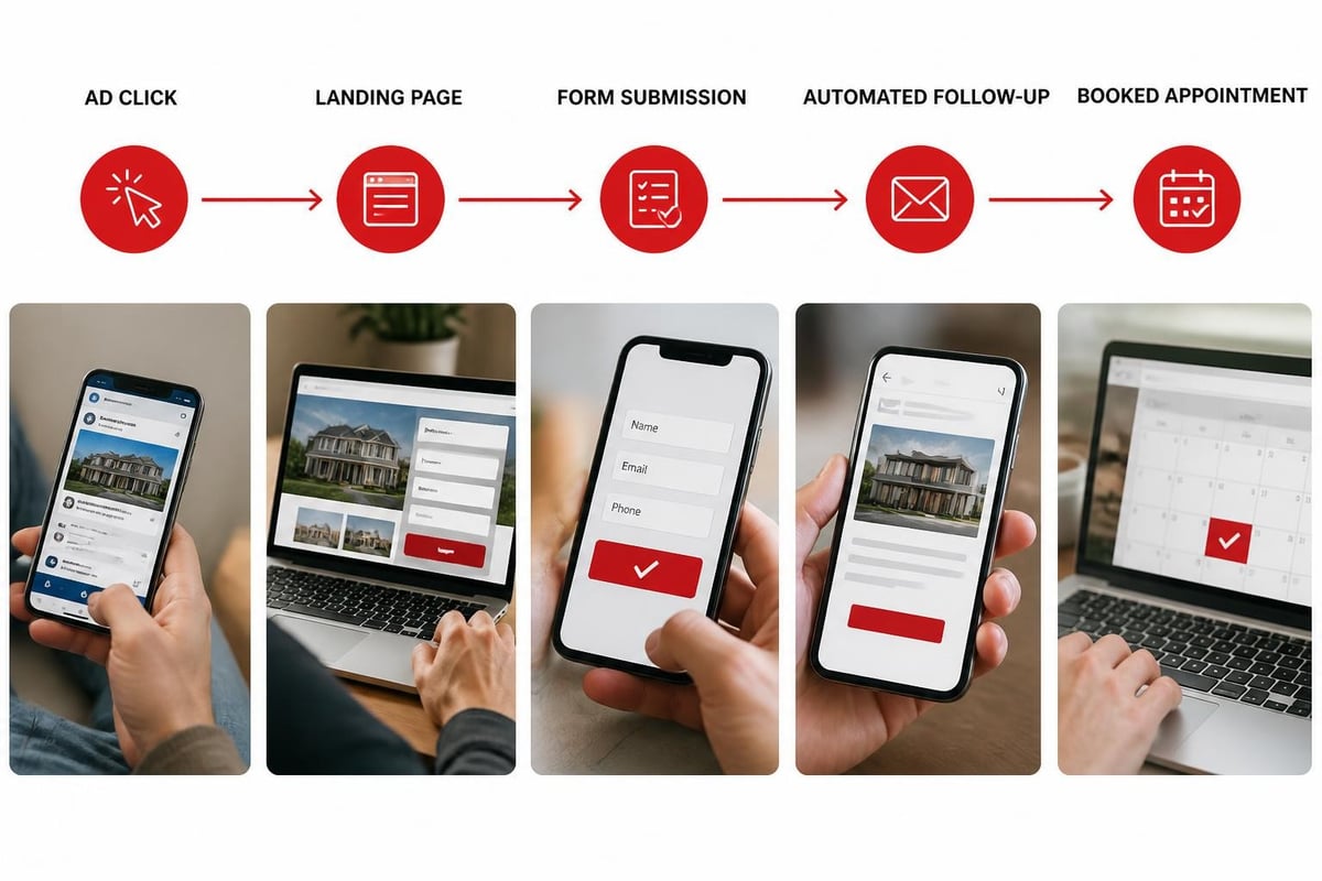 Lead generation site conversion path