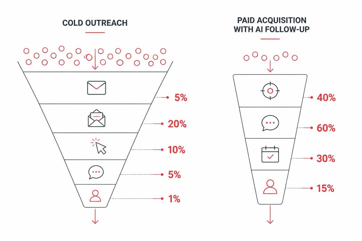 Outbound vs inbound conversion