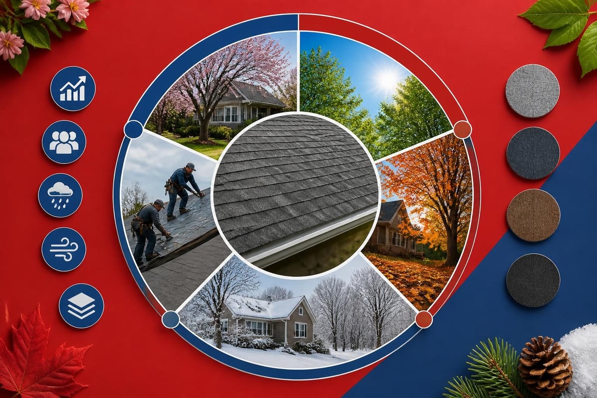 Seasonal roofing cost factors
