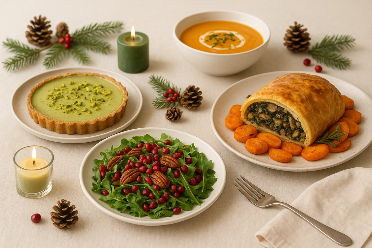 Opciones Vegetarianas y Sin Gluten para la Mesa Navideña