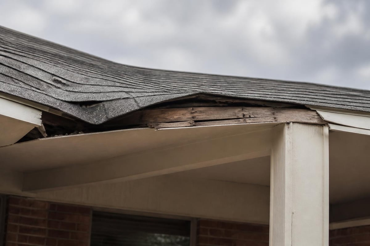 Roof structural damage