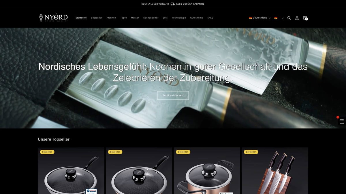 NYORD Pfannenübersicht