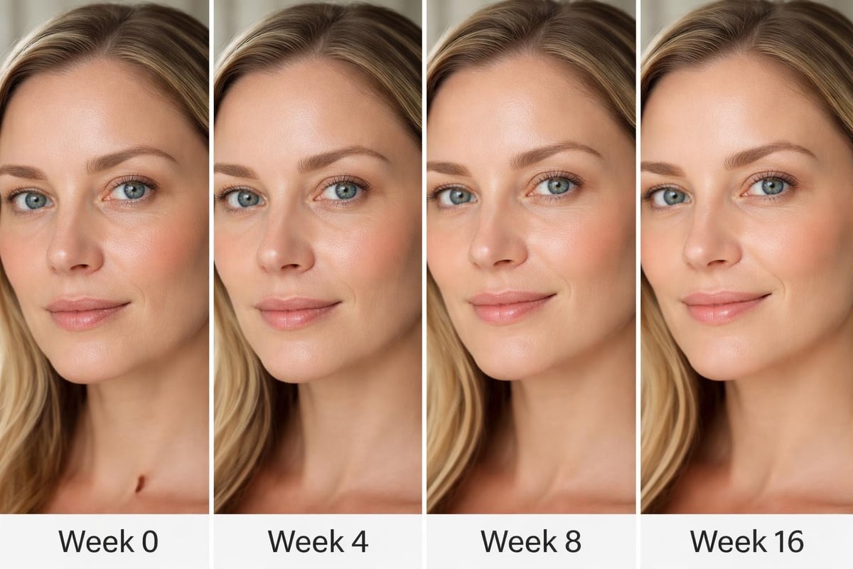 Vitamin A skin transformation timeline