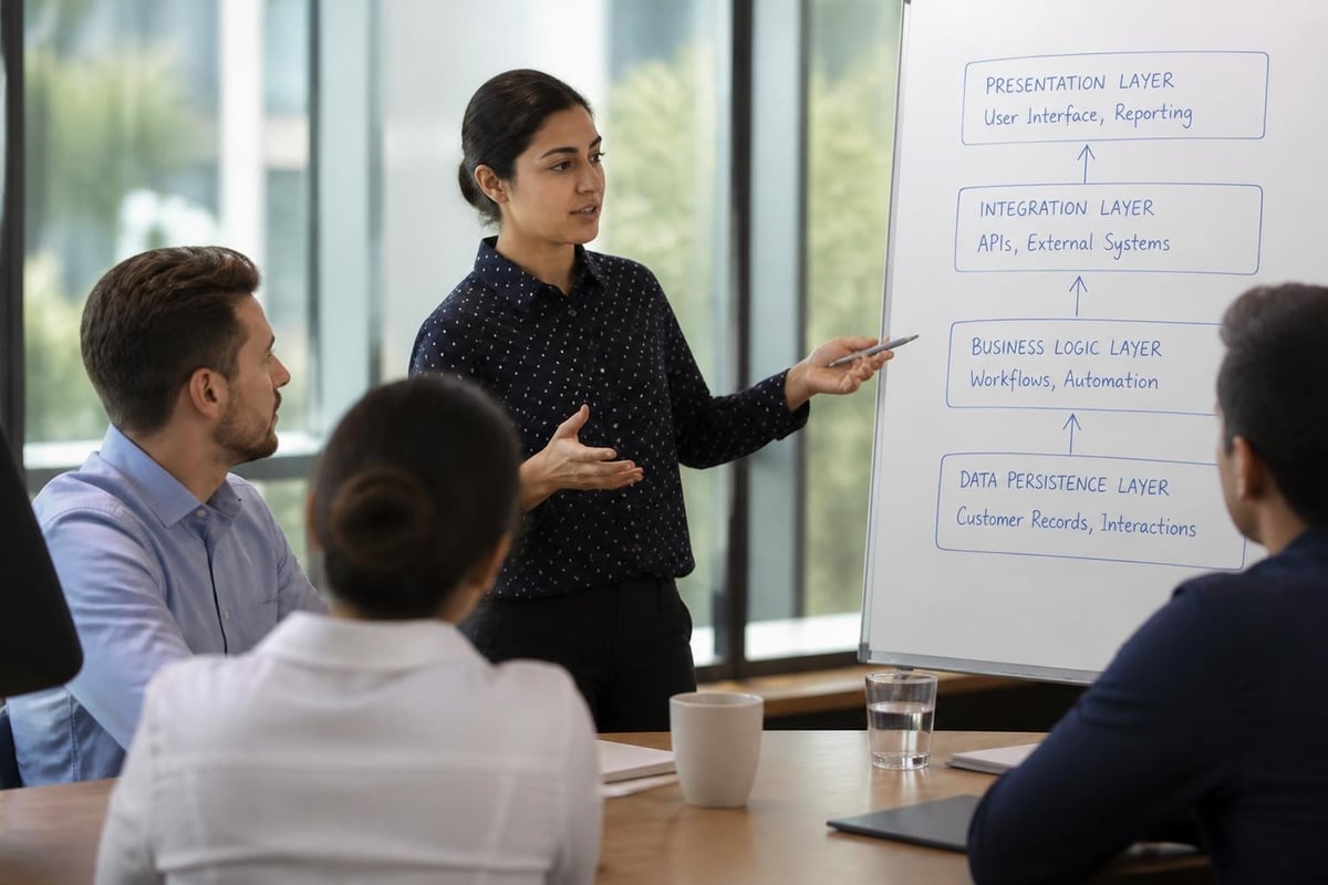 CRM architecture layers