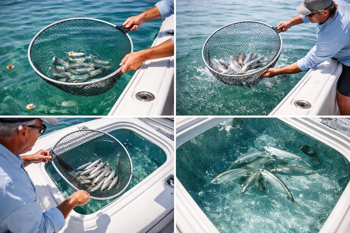 Ballyhoo catching technique