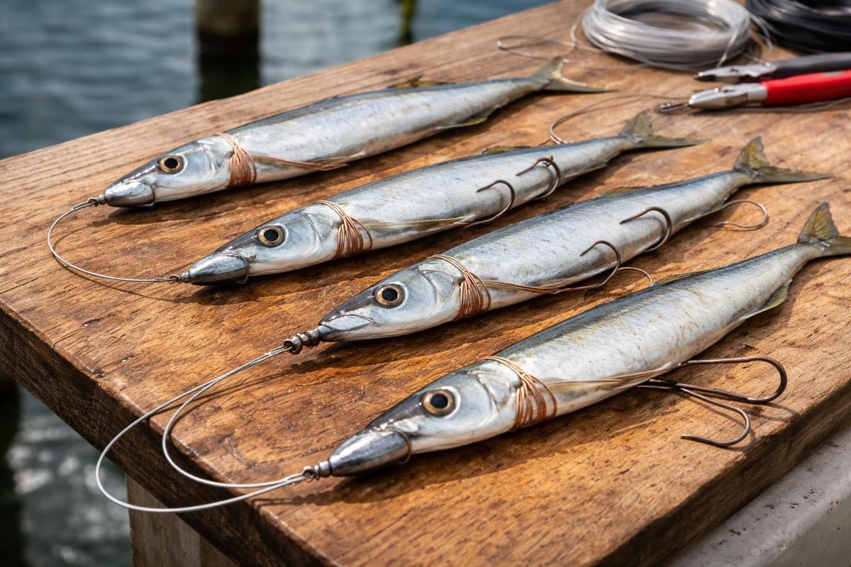 Ballyhoo rigging methods