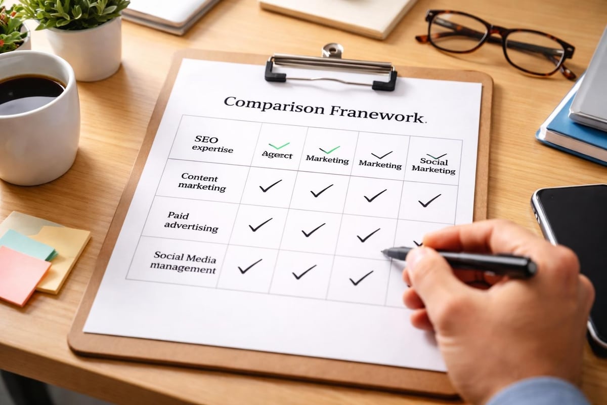 Marketing agency service evaluation