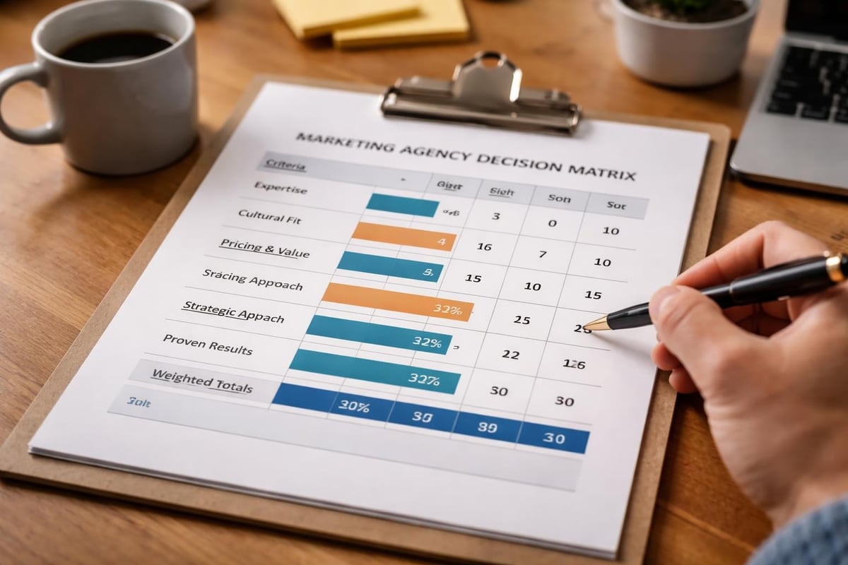Agency evaluation scorecard
