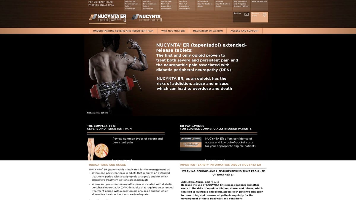 7 Essential Medicine for the Pain Options in 2025 - Nucynta ER (Tapentadol Extended-Release)