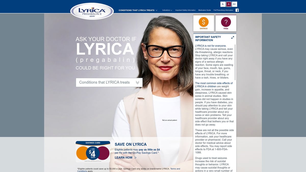 7 Essential Medicine for the Pain Options in 2025 - Lyrica (Pregabalin)