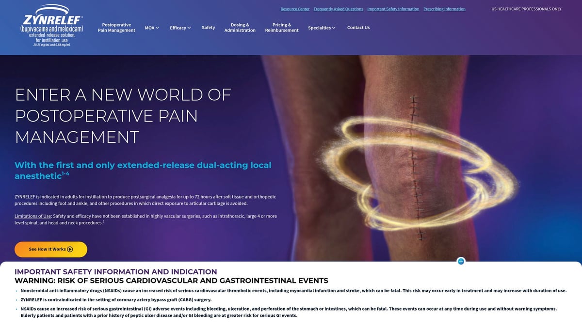 7 Essential Medicine for the Pain Options in 2025 - Zynrelef (Bupivacaine and Meloxicam)