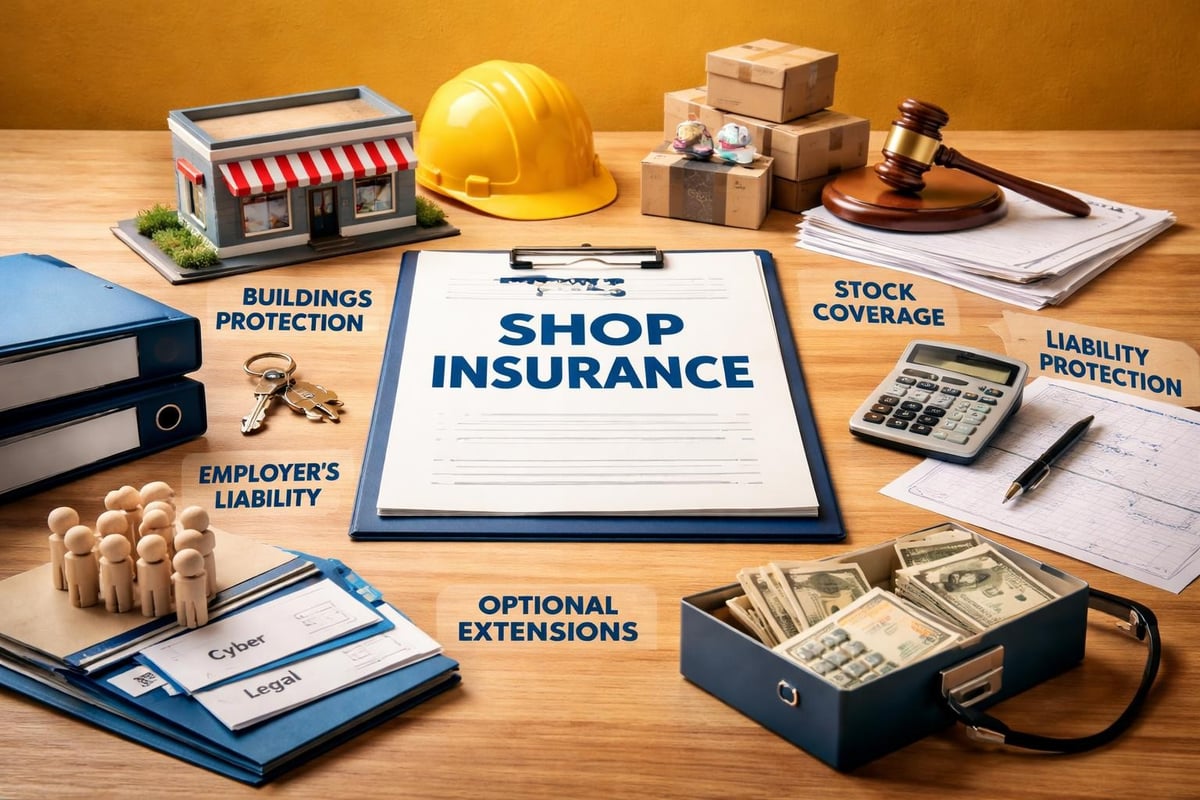 Shop insurance coverage components Shop insurance coverage components