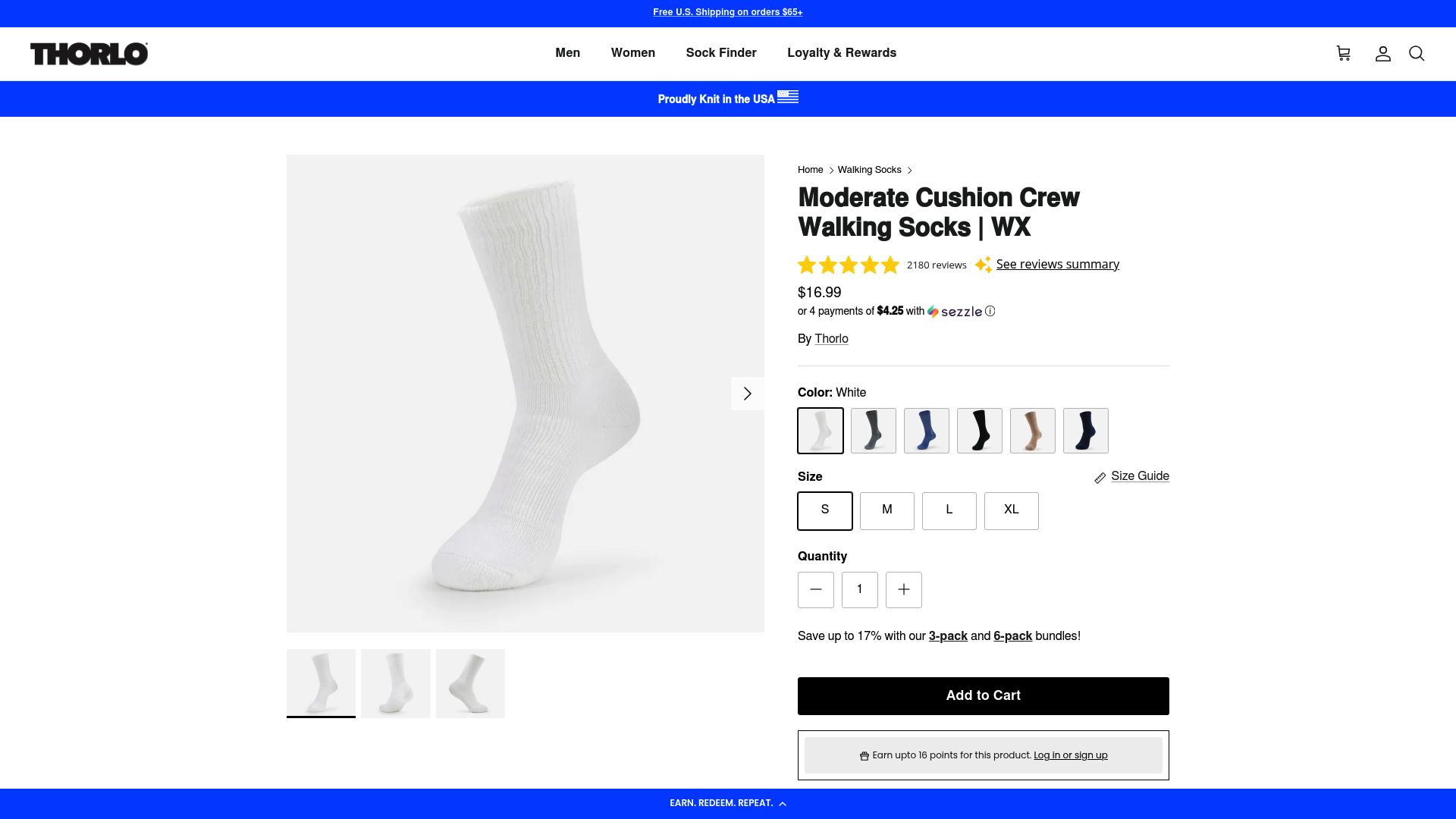 7 Best Walking Sock Options for Comfort and Support in 2025 - Thorlo Moderate Cushion Crew Walking Socks | WX