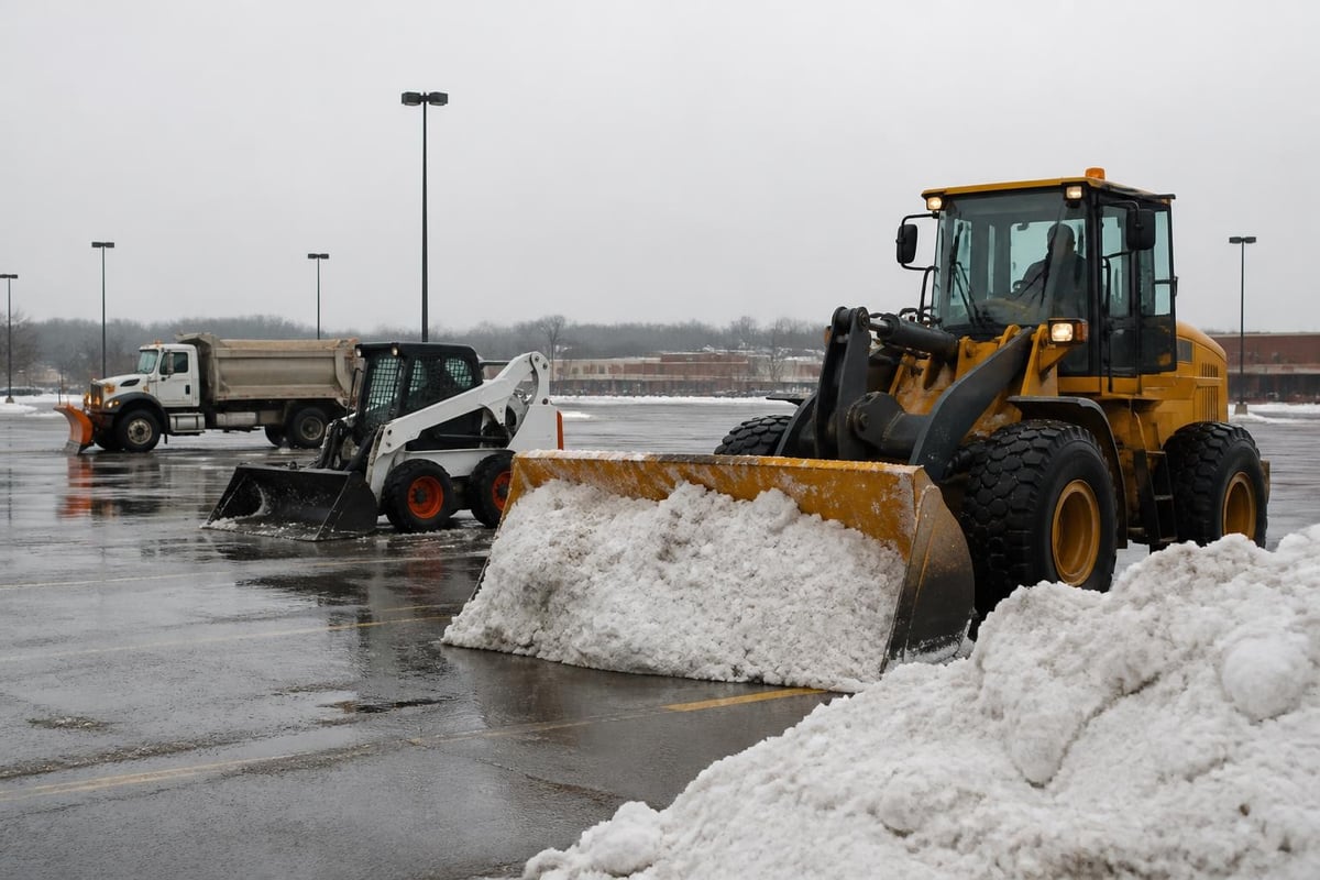 Snow removal equipment fleet