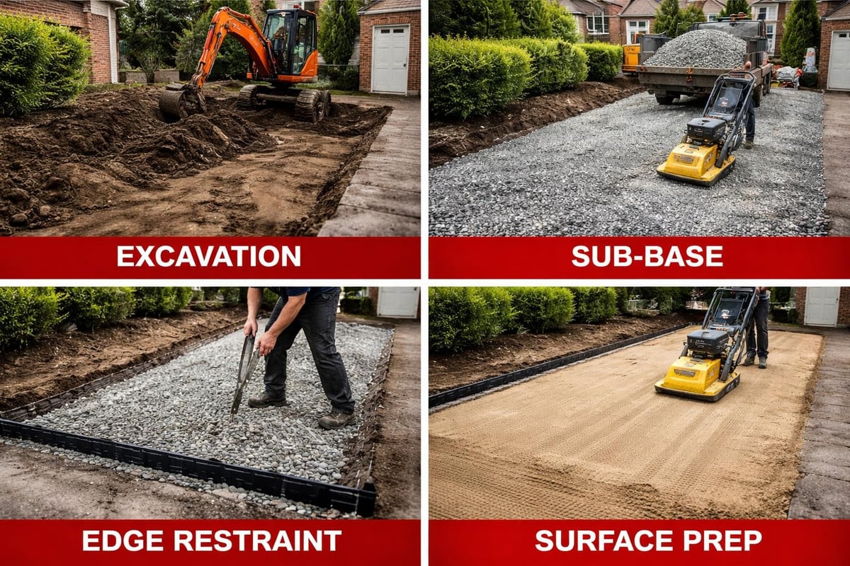 Residential earthworks stages