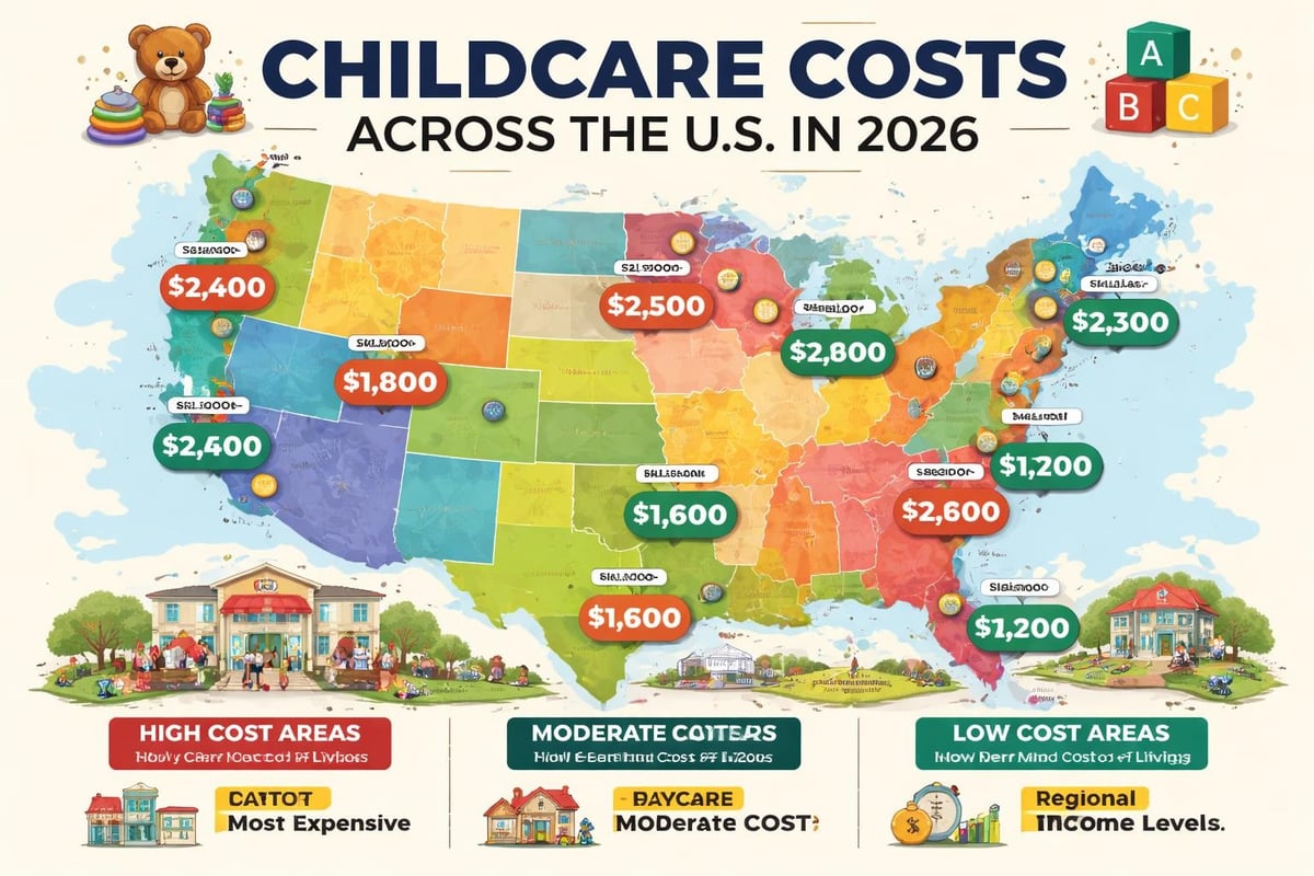Regional childcare cost comparison