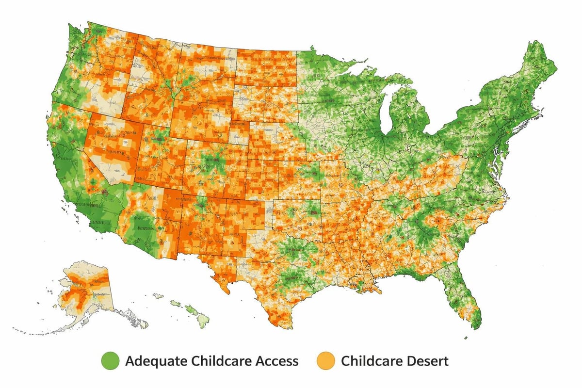 Childcare desert mapping