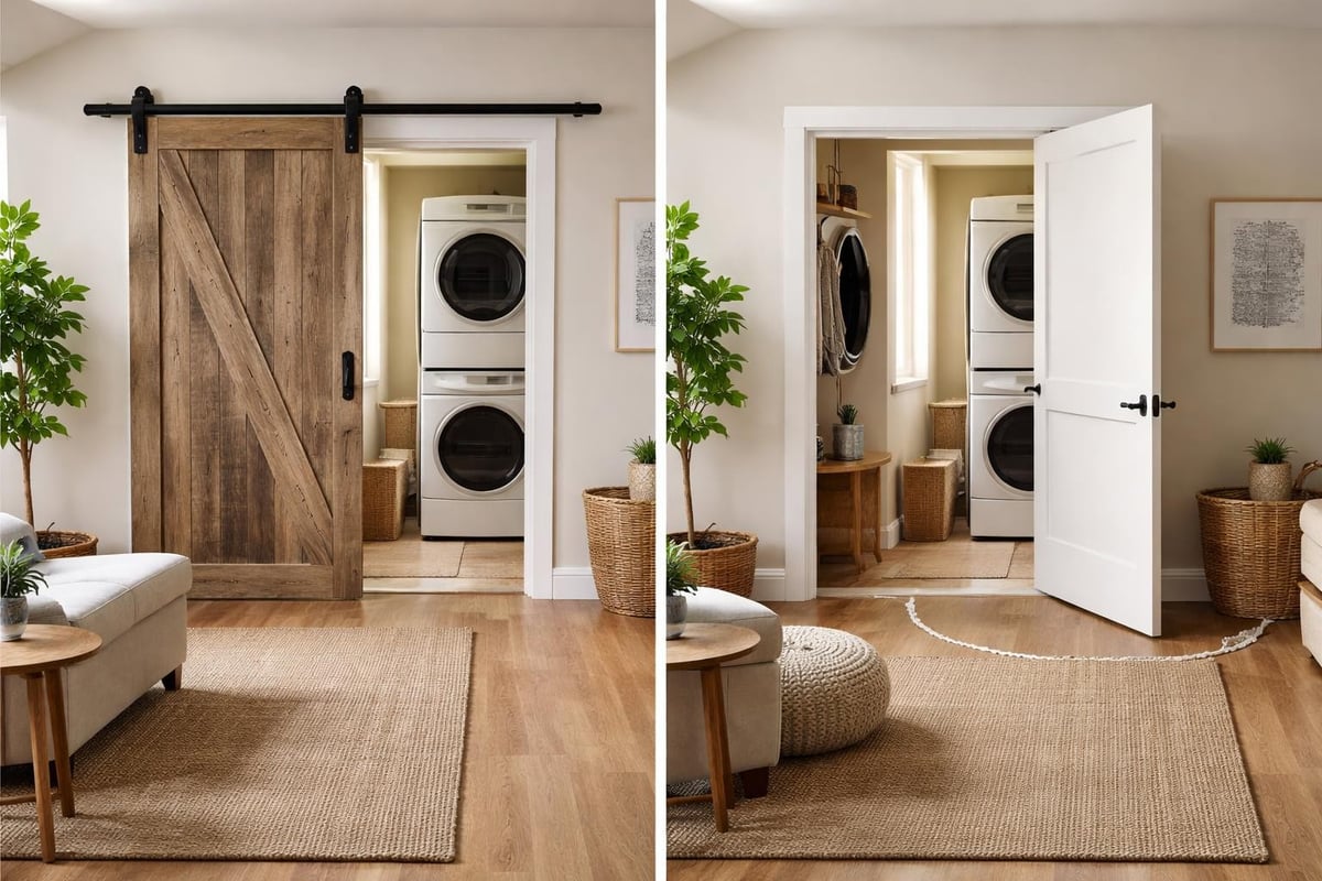 Modern barn door functionality