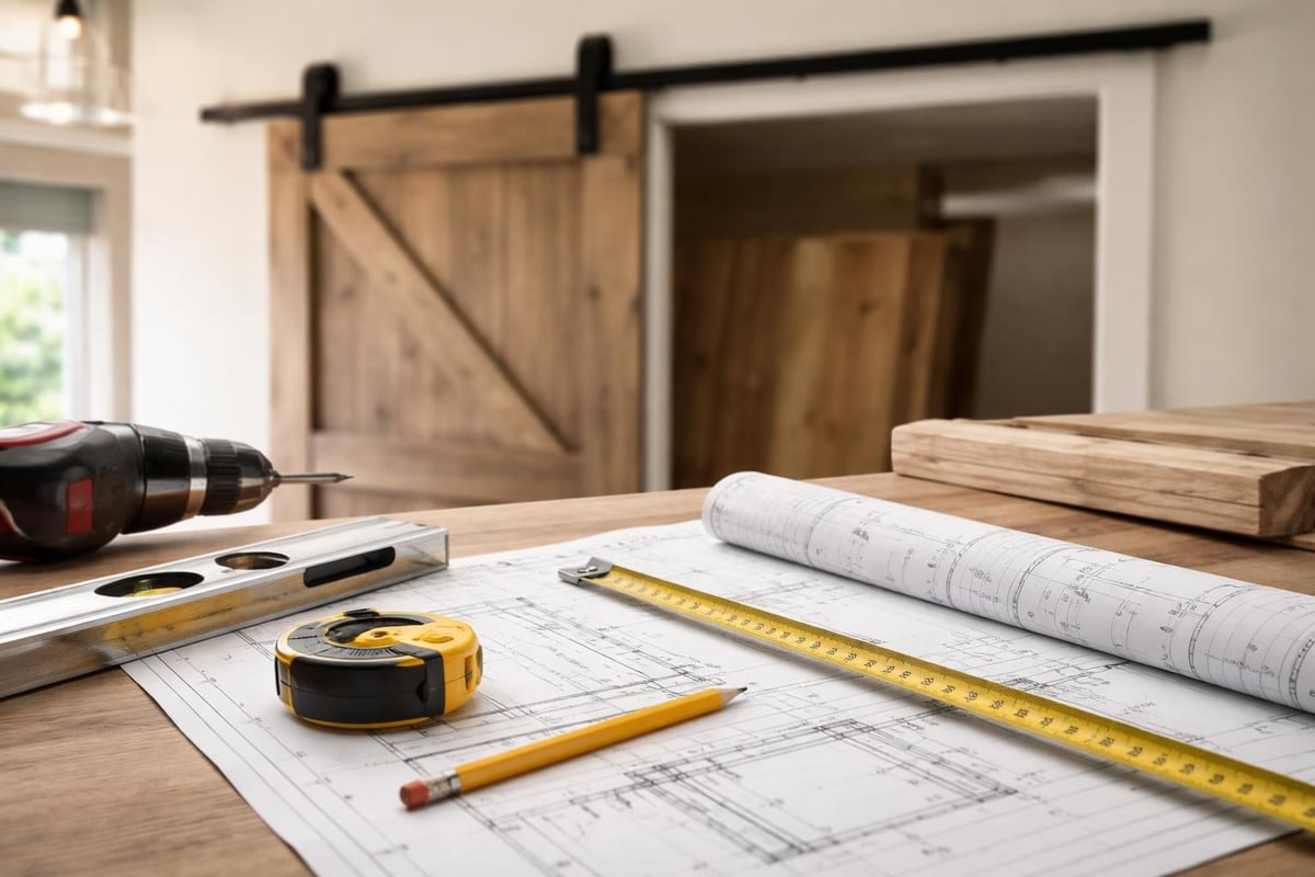 Barn door installation planning