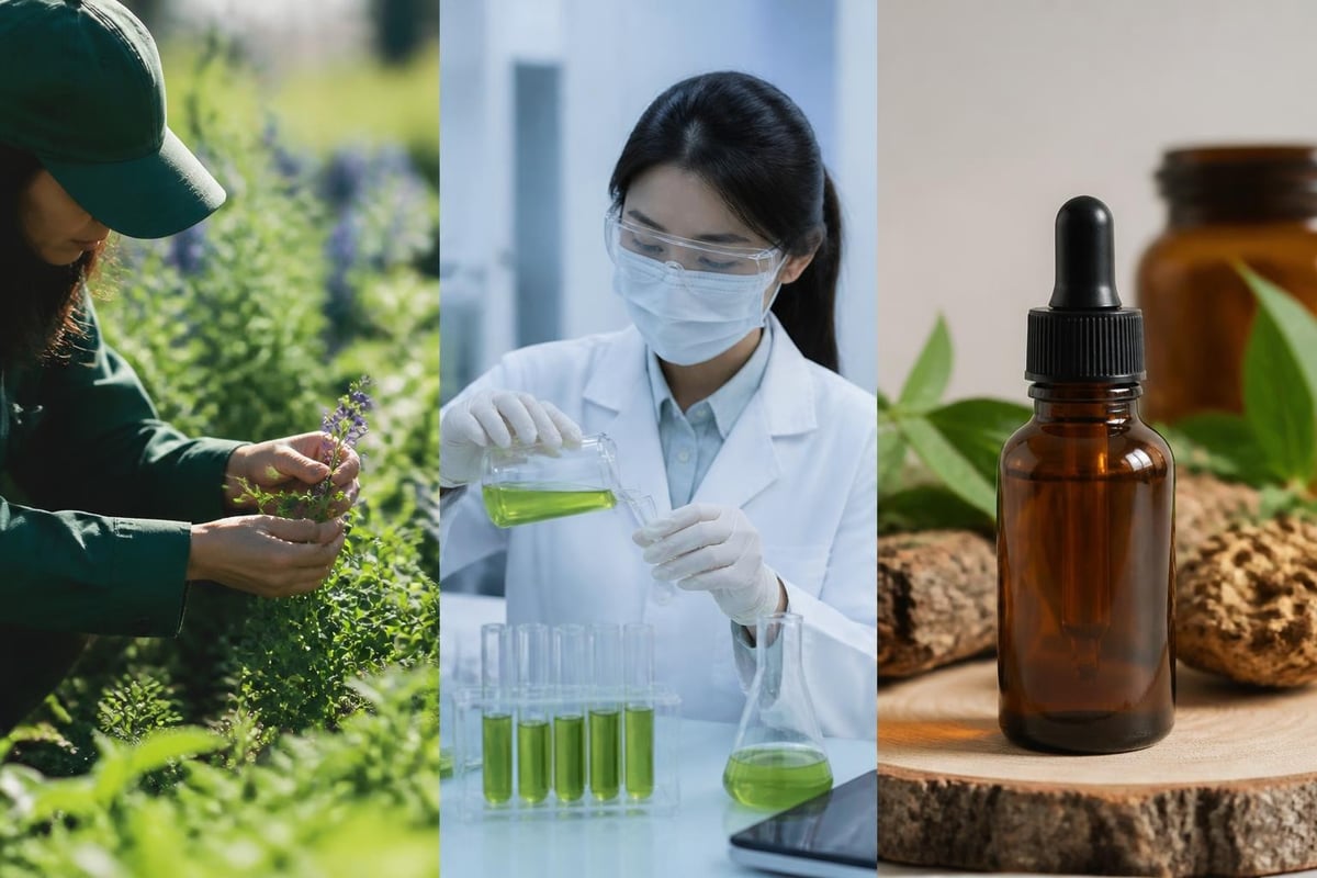 Quality factors in herbal extract production