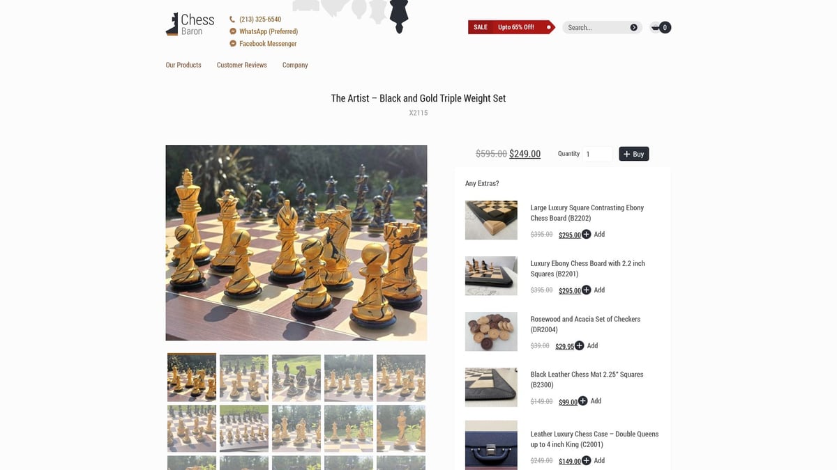 Top 8 Luxury Chess Set Picks for Elegance in 2026 - The Artist – Black and Gold Triple Weight Set (X2115)