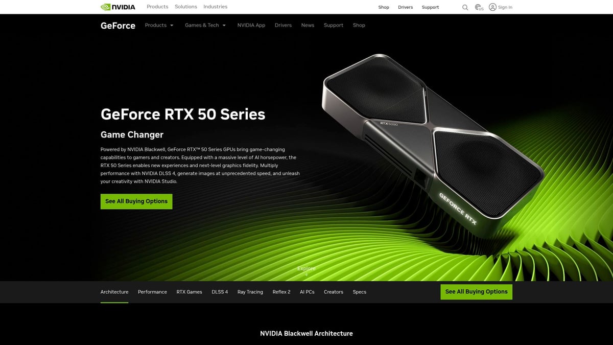 7 Essential GPU for AI Training Options in 2026 - NVIDIA RTX 5090 (Ada Lovelace-Next)