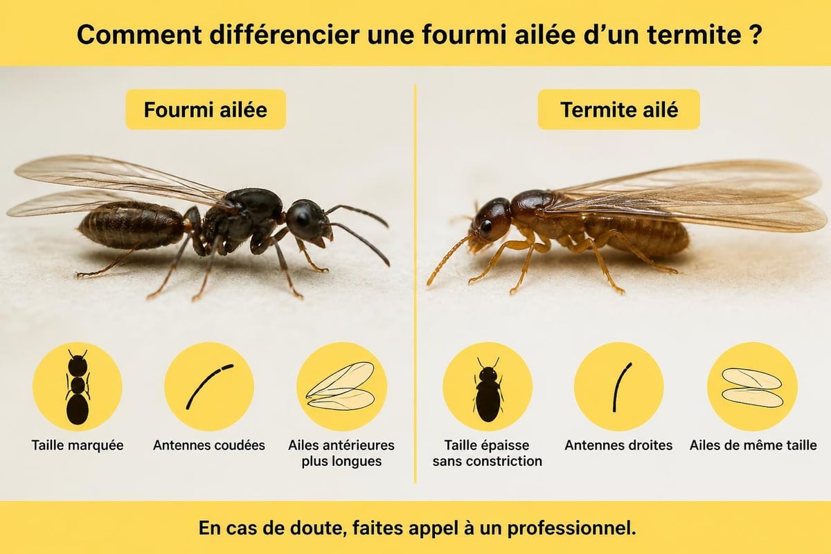 Anatomie comparative fourmi ailée