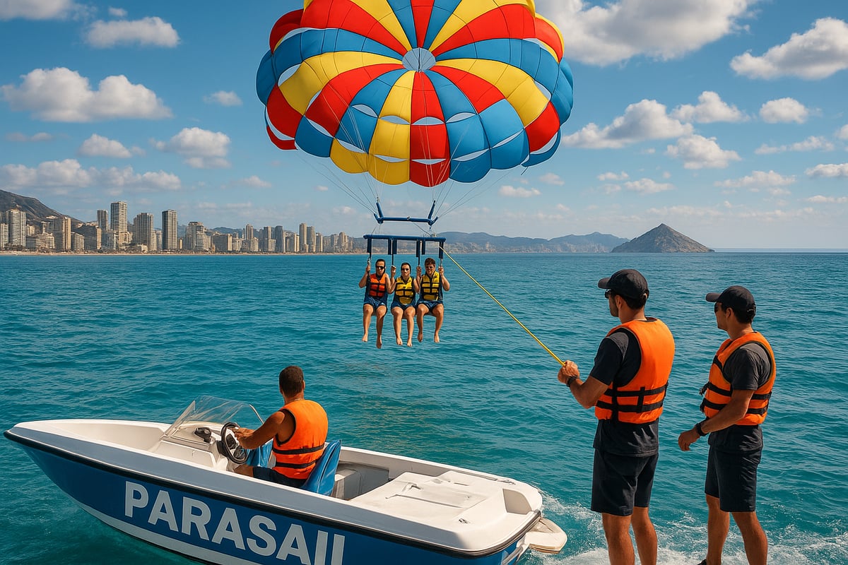 Motos de Agua Benidorm - article ac7f8604 68e1 4147 b52 fotografia de alta calidad mostrando a varias pers 3 6bc9mb Factores que Influyen en la Altura y Seguridad del Parasailing en Benidorm